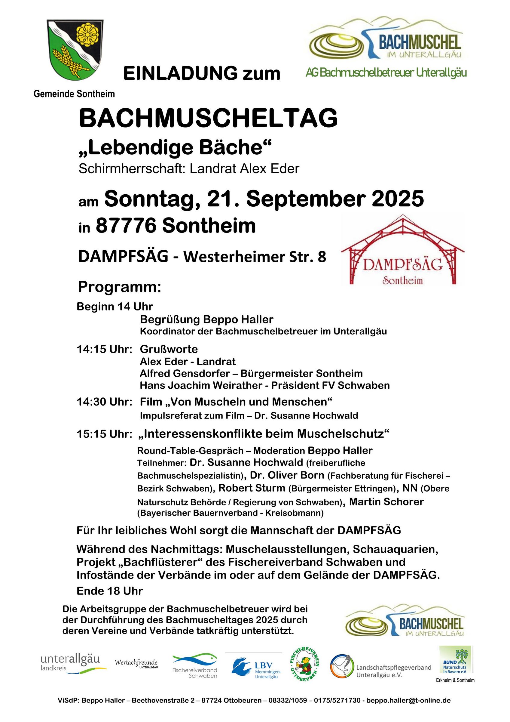 Einladung Bachmuscheltag 2025